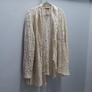 Johnny Was crochet cardigan